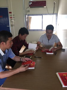 浙江一建第六分公司黨支部：項(xiàng)目開(kāi)工打基礎(chǔ) “兩學(xué)一做”亮在前